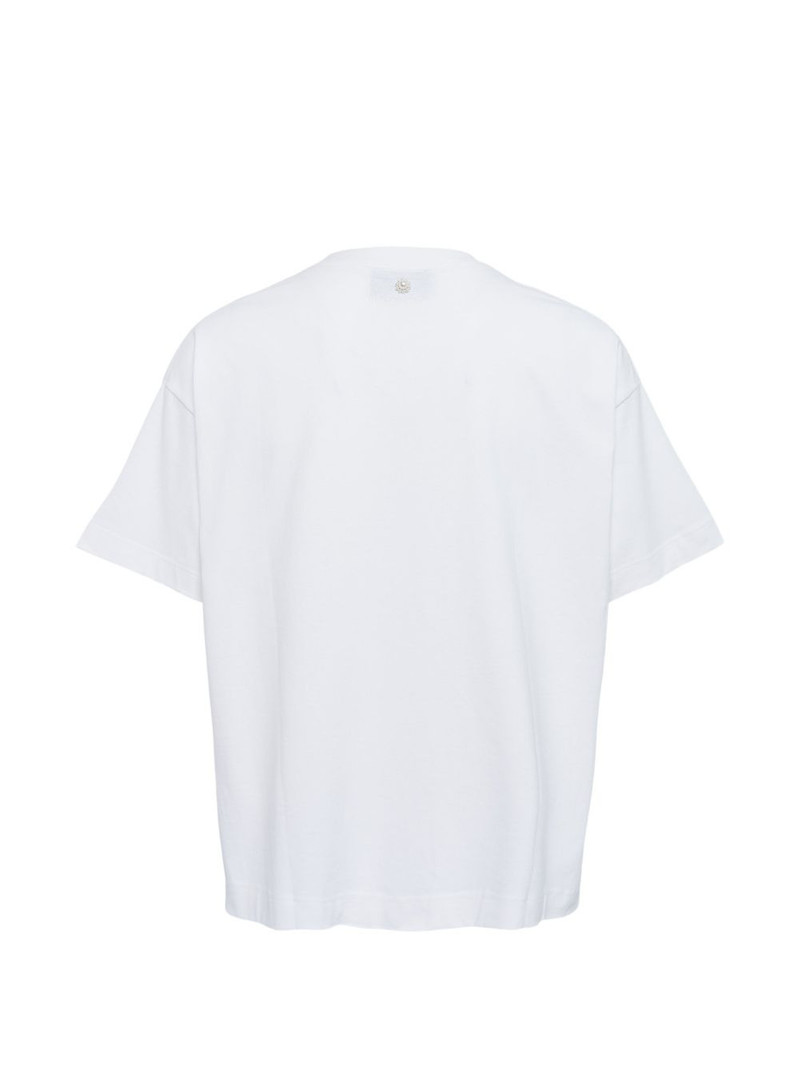 Simone Rocha draped bubble hem T-shirt outlook