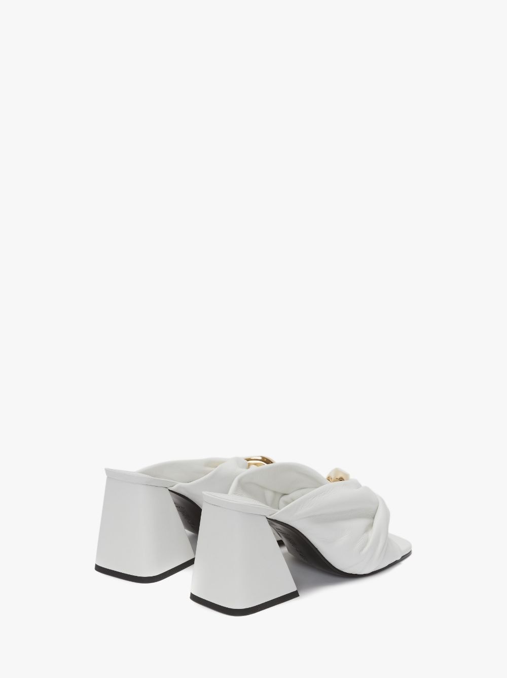 Chain Twist leather mules - 3
