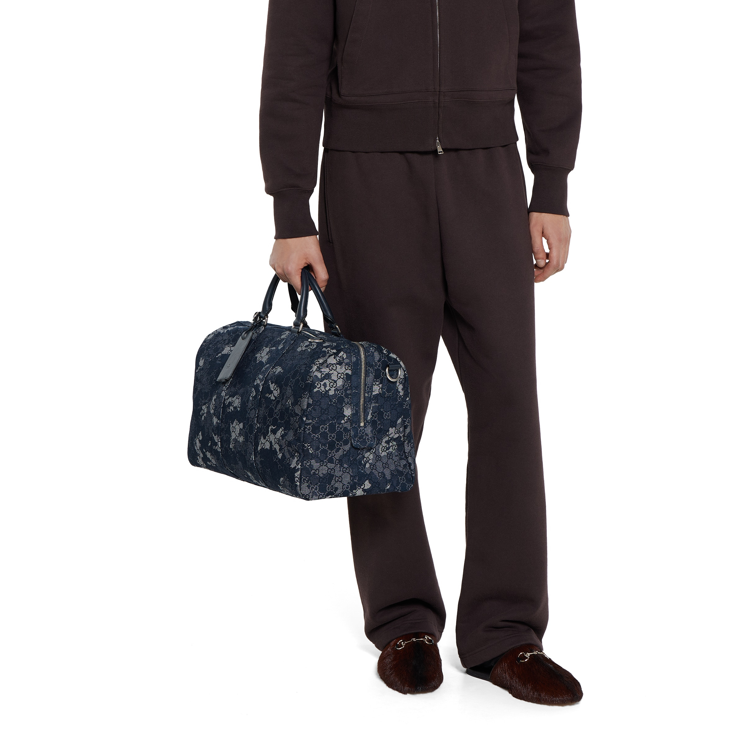 GG denim duffle bag - 3