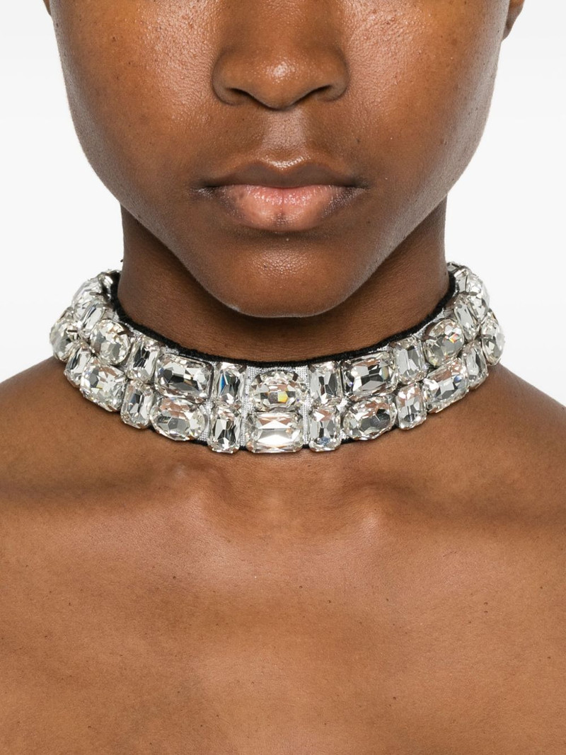 David Koma crystal-embellished necklace outlook