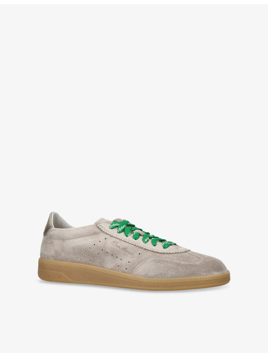 Oly Pulse Logo-Embossed Suede Low-Top Trainers - 3