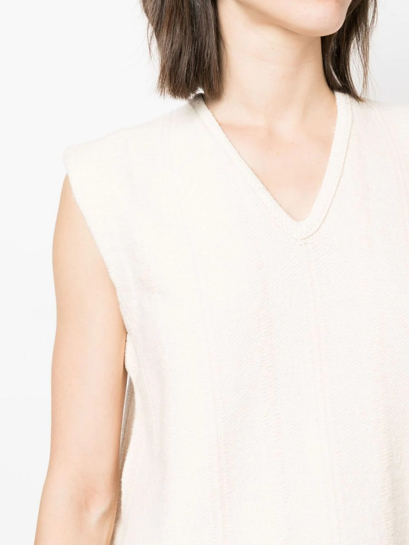 fringed v-neck vest top 5