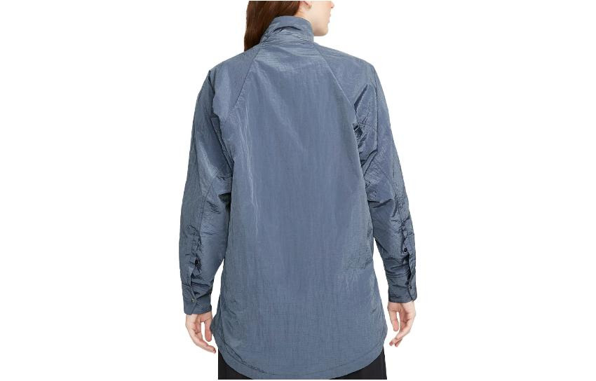 (WMNS) Nike ESC Woven Shirt Jacket 'Blue' DR5399-491 - 2