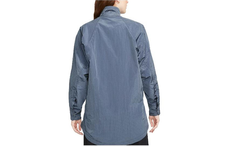 Nike (WMNS) Nike ESC Woven Shirt Jacket 'Blue' DR5399-491 outlook