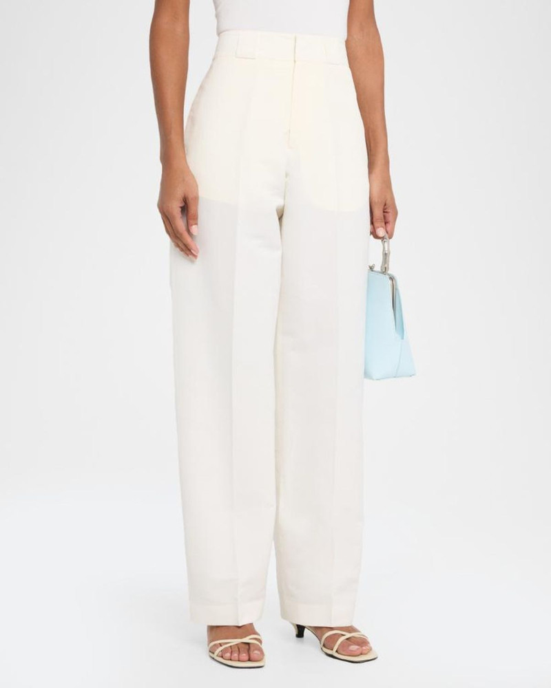 Nahla Cotton-Silk Faille Straight-Leg Utility Trousers 4