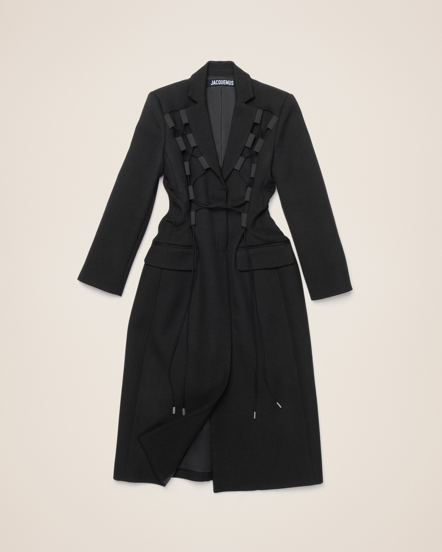 ★JACQUEMUS★ LE MANTEAU LACCIU レースアップ ウール コート Jacquemus - Le Manteau Lacciu belted wool coat Jacquemus