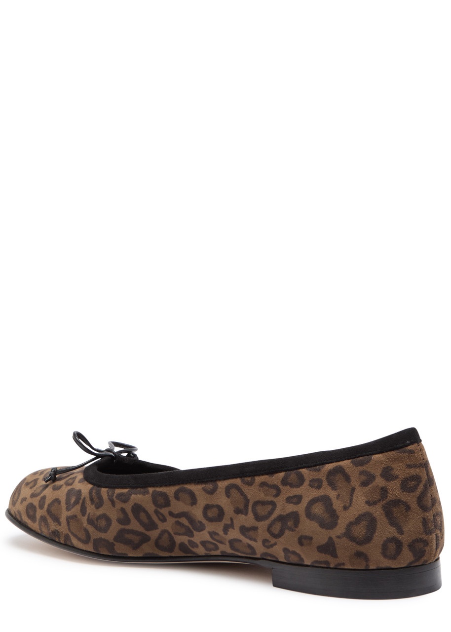 Manolo Blahnik Veralli Leopard-print Suede Ballet Flat - 2