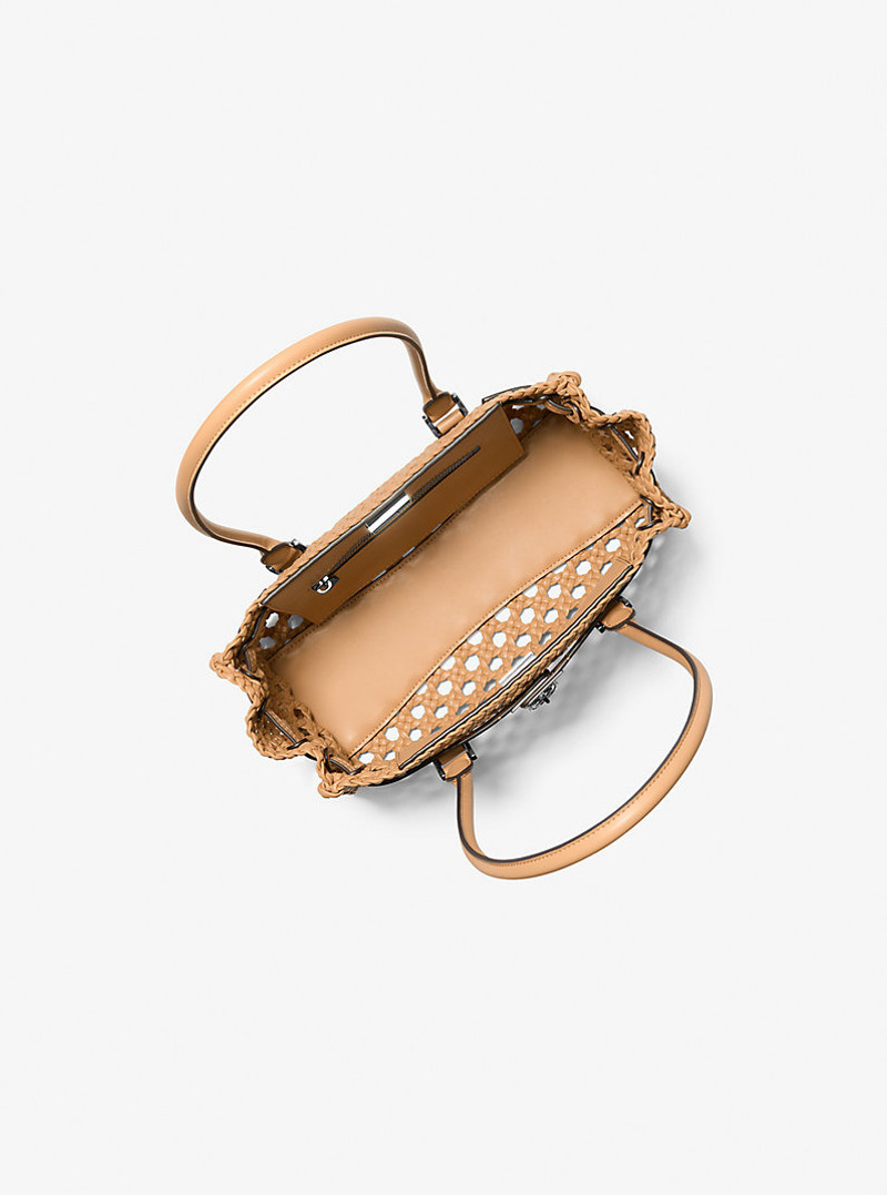 MICHAEL KORS Hamilton Moderne Small Hand-Woven Satchel outlook