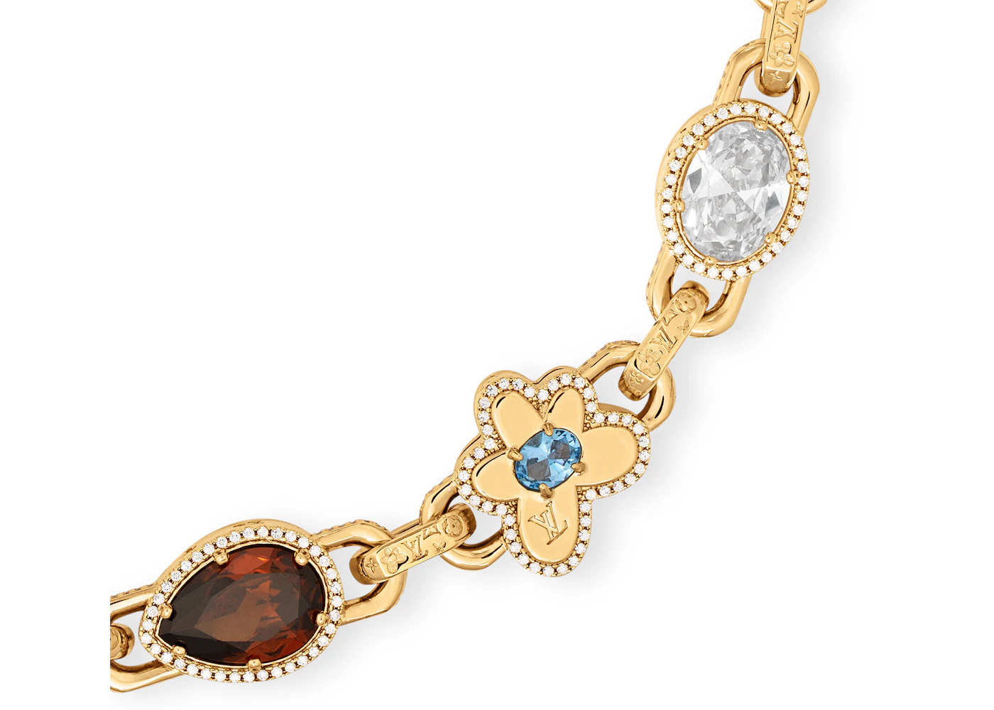 Louis Vuitton by Tyler, the Creator Paradise Stone Necklace Gold-color - 2