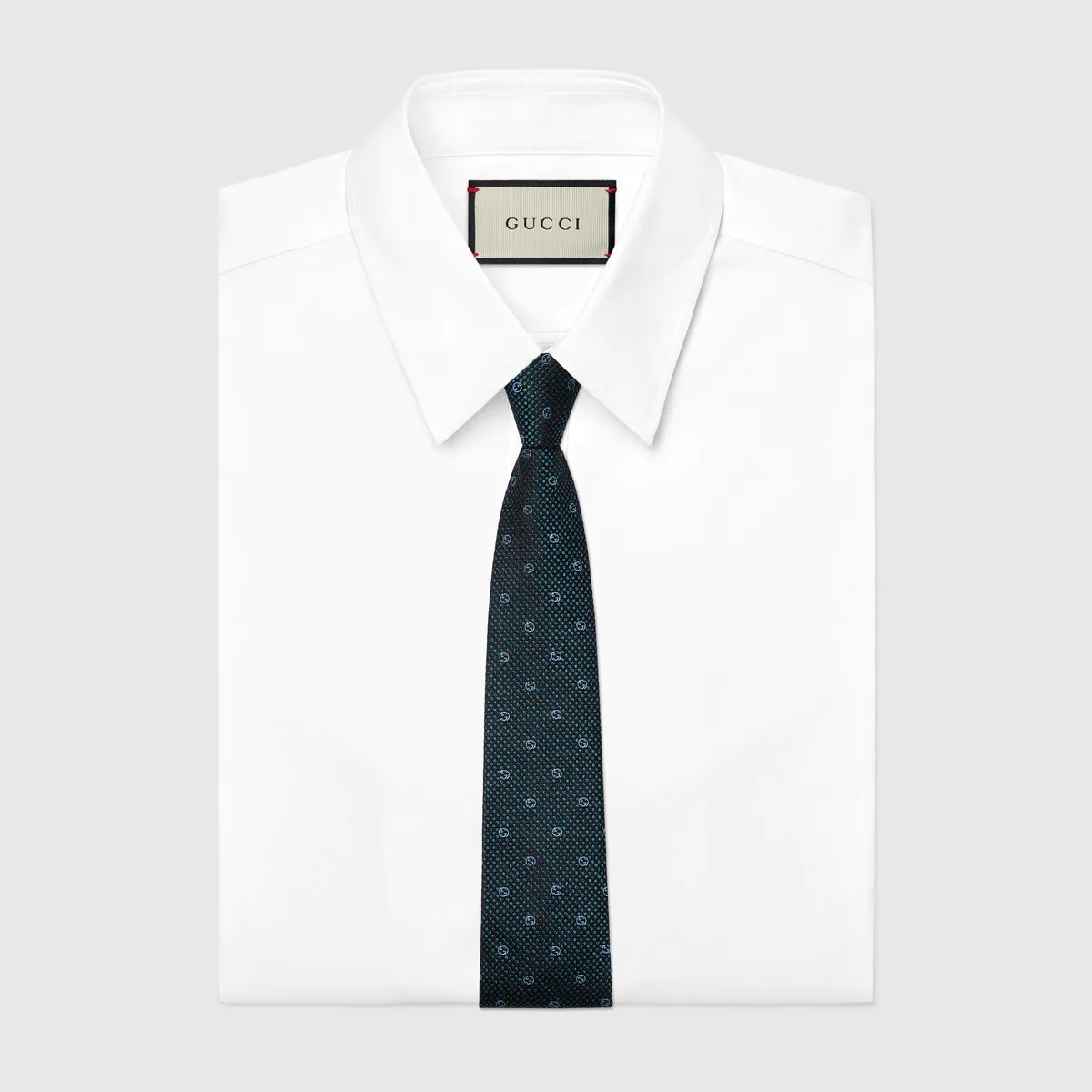 Interlocking G silk jacquard tie - 2