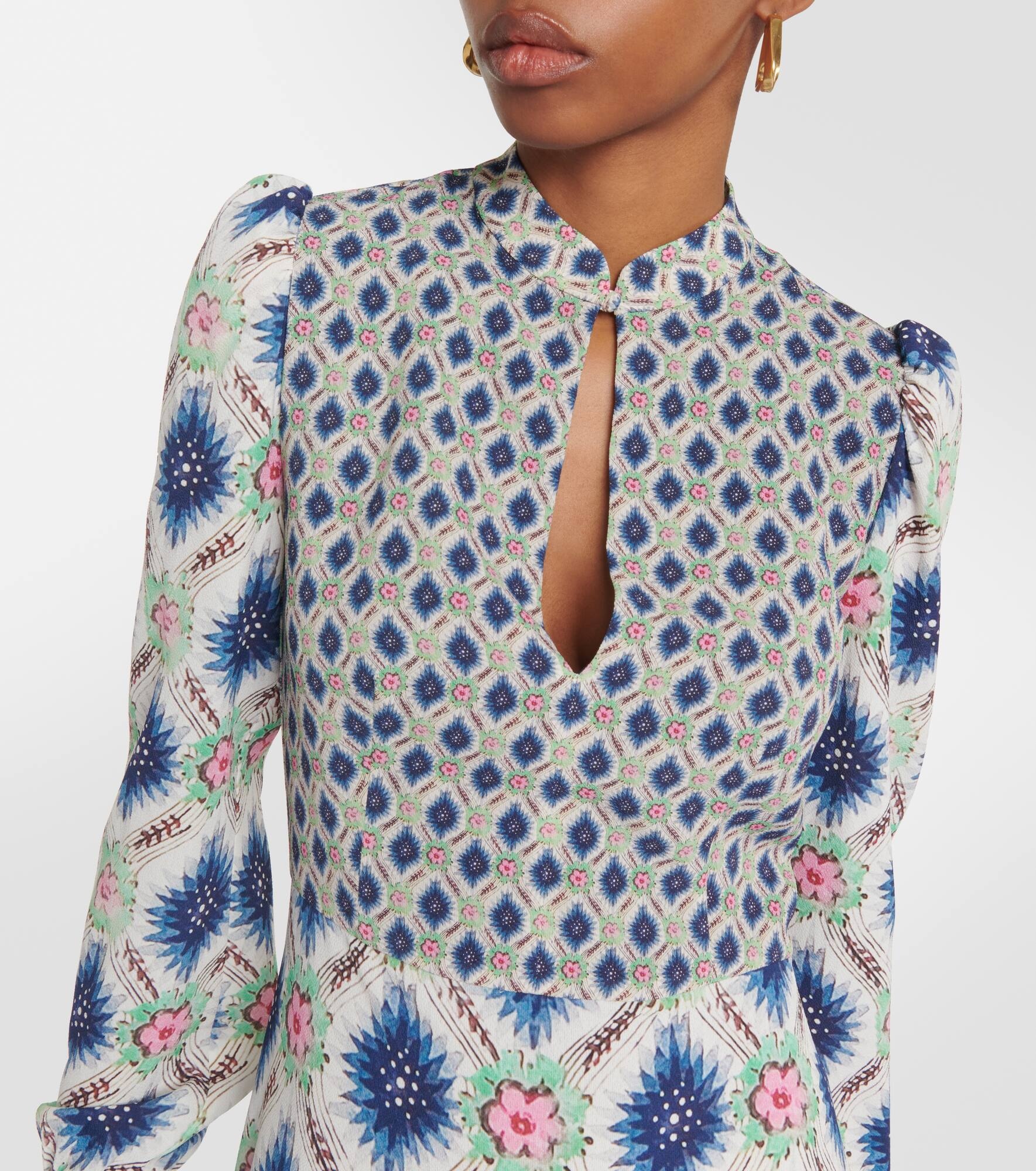 Printed midi dress - 4