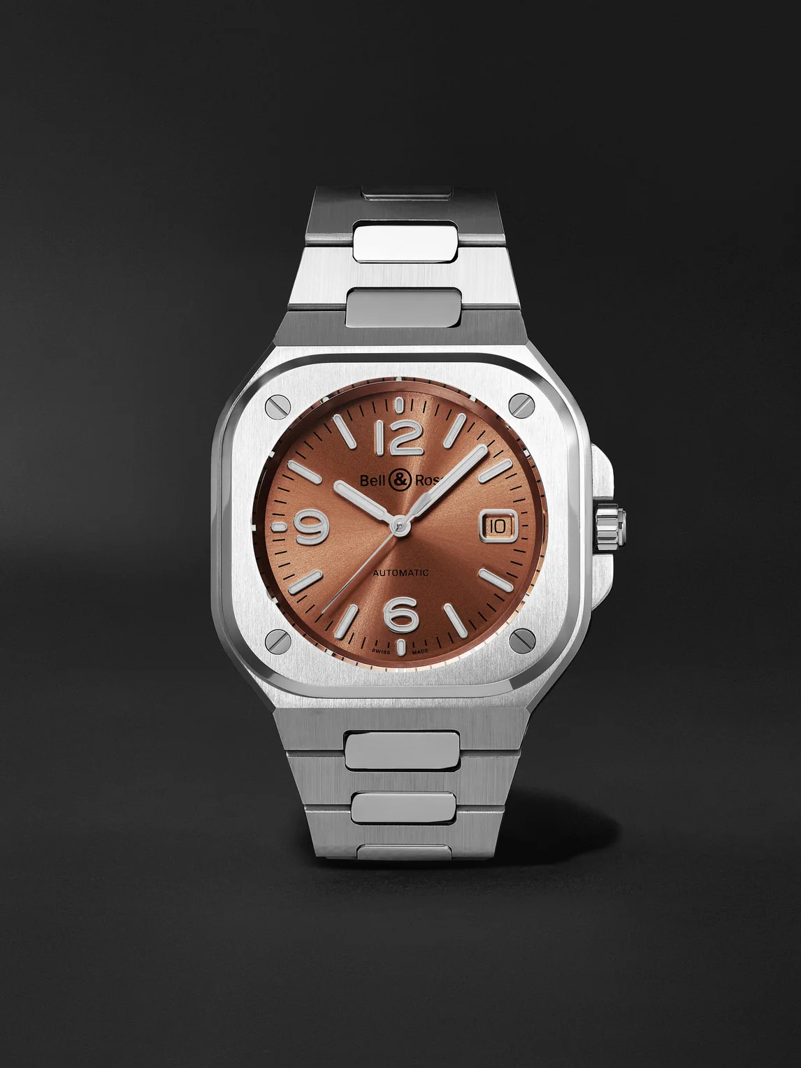 BR 05 Automatic Stainless Steel Watch, Ref. BR05A-BR-ST/SST - 1