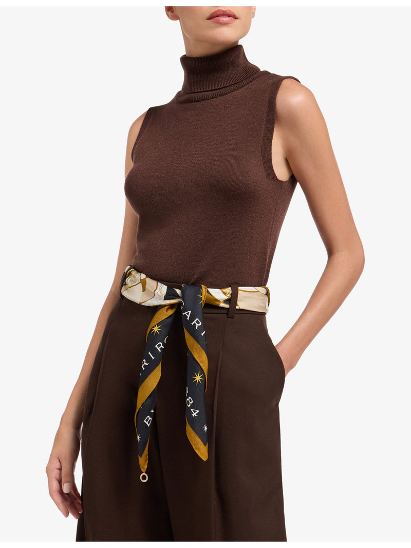 BVLGARI Divas’ Dream Peacock Lux Crystal-Embellished Silk-Twill Scarf outlook