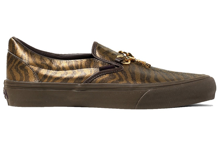 Vans Needles x Vault Classic Slip-On V 'Animal Print - Brown' VN0A3QXY2GU - 2