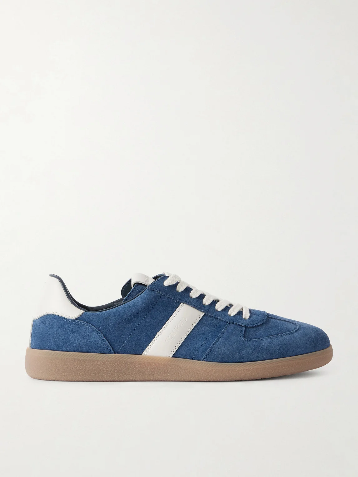 Archer Leather-Trimmed Suede Sneakers - 1