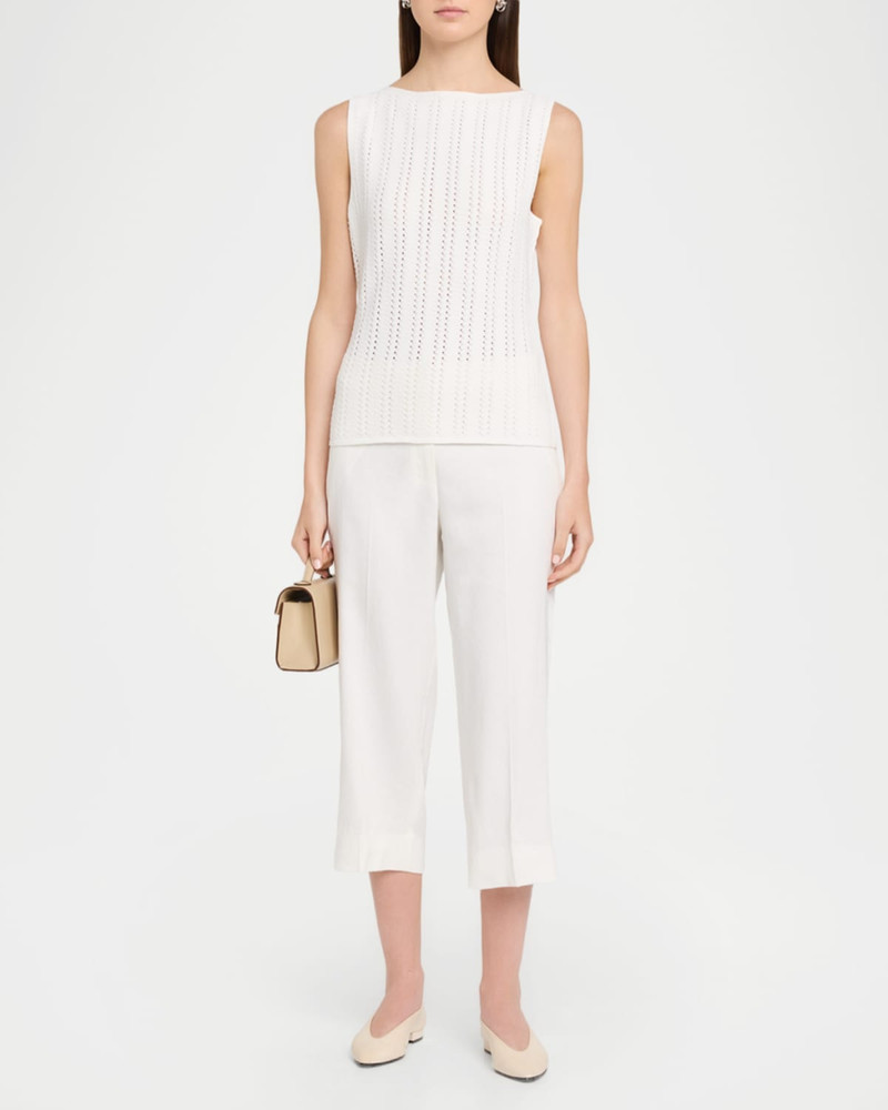 Theory Textured Boat-Neck Top outlook