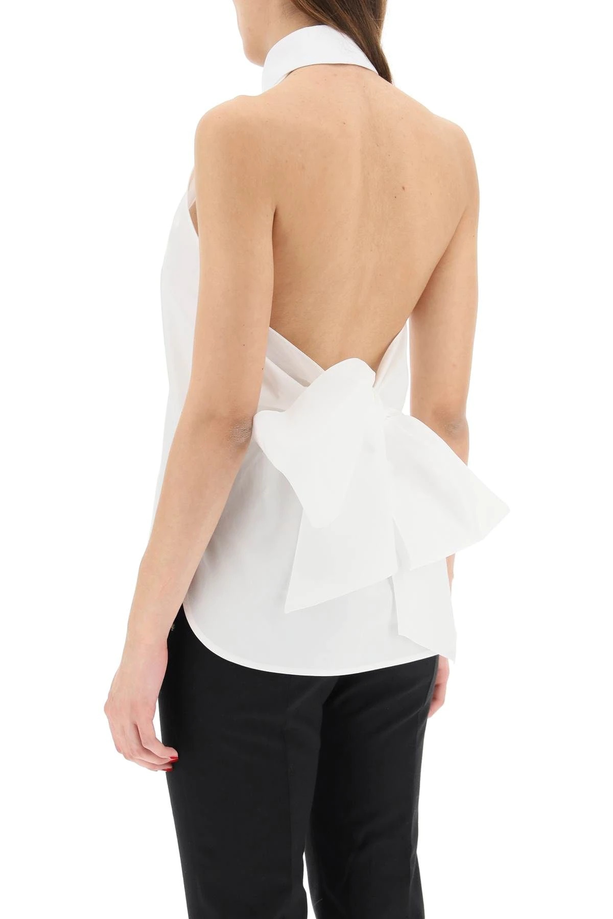 'RUPIA' SLEEVELESS SHIRT TOP WITH SASH - 4