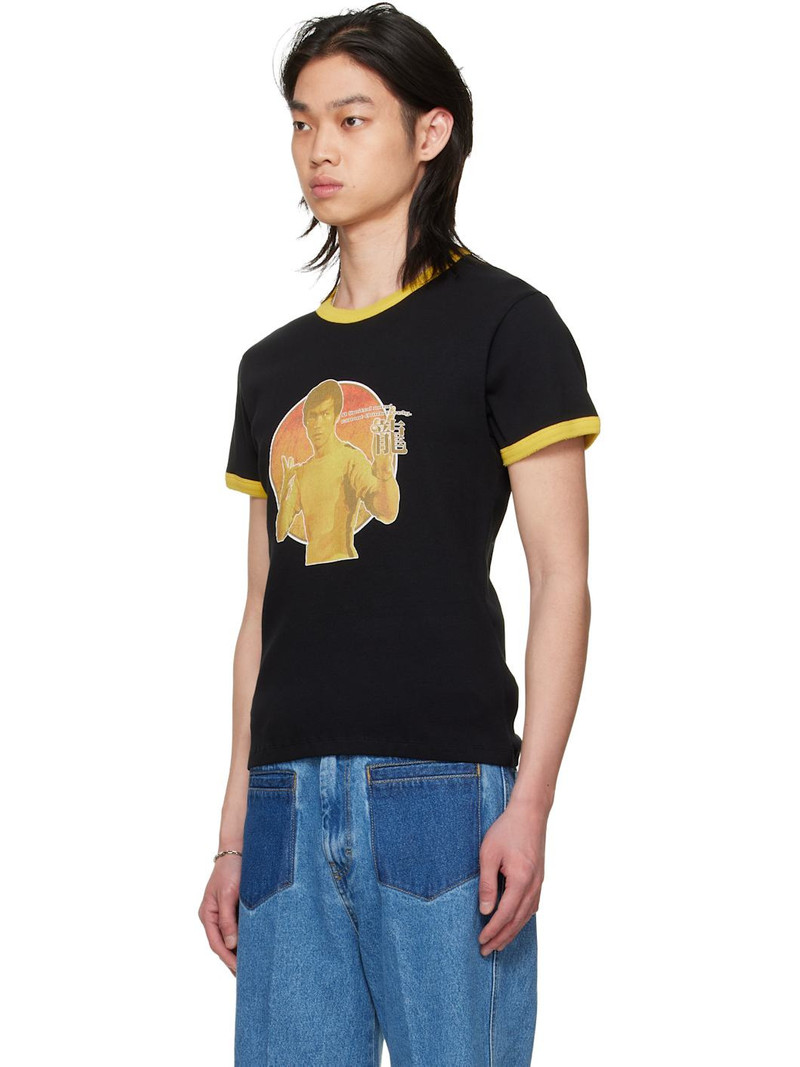 LU'U DAN BRUCE LEE x LỰU ĐẠN Black Ringer T-shirt outlook