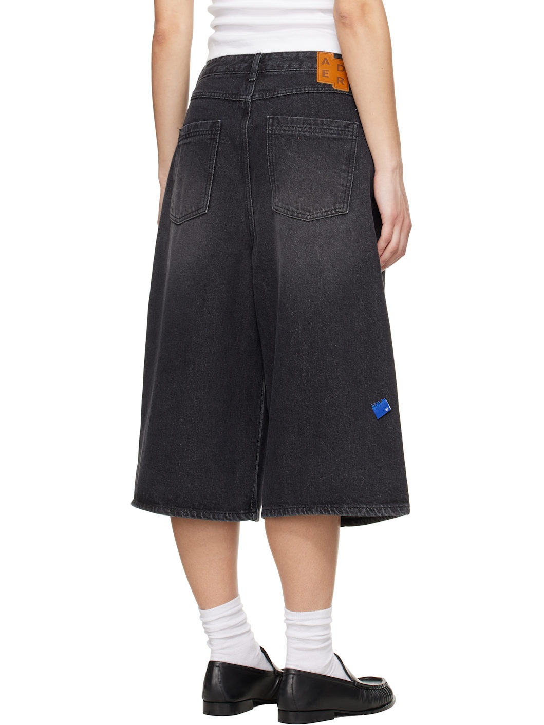 Black Sig; TRS Tag 01 Denim Shorts - 3