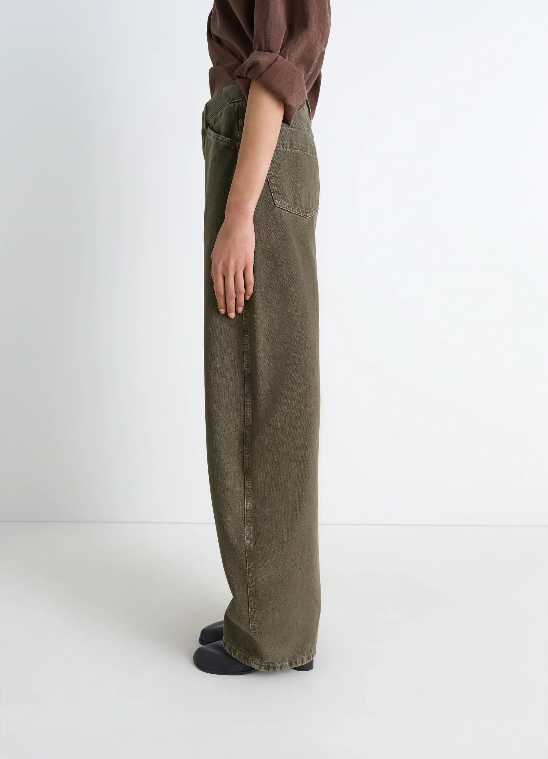HIGH WAISTED CURVED PANTS - 4