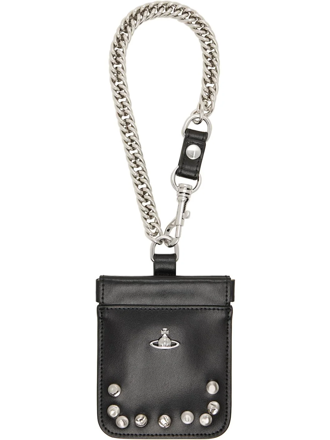 Black Coin Pouch Chain Wallet - 1