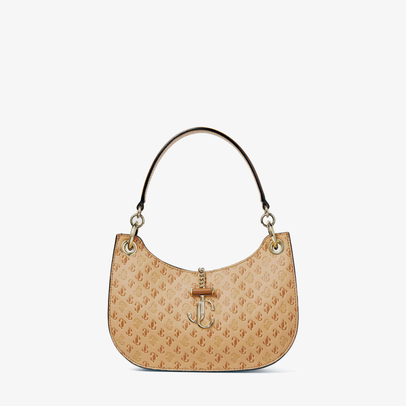 Varenne Hobo S
Caramel Calf Leather and JC Monogram Pattern Hobo Handbag 1