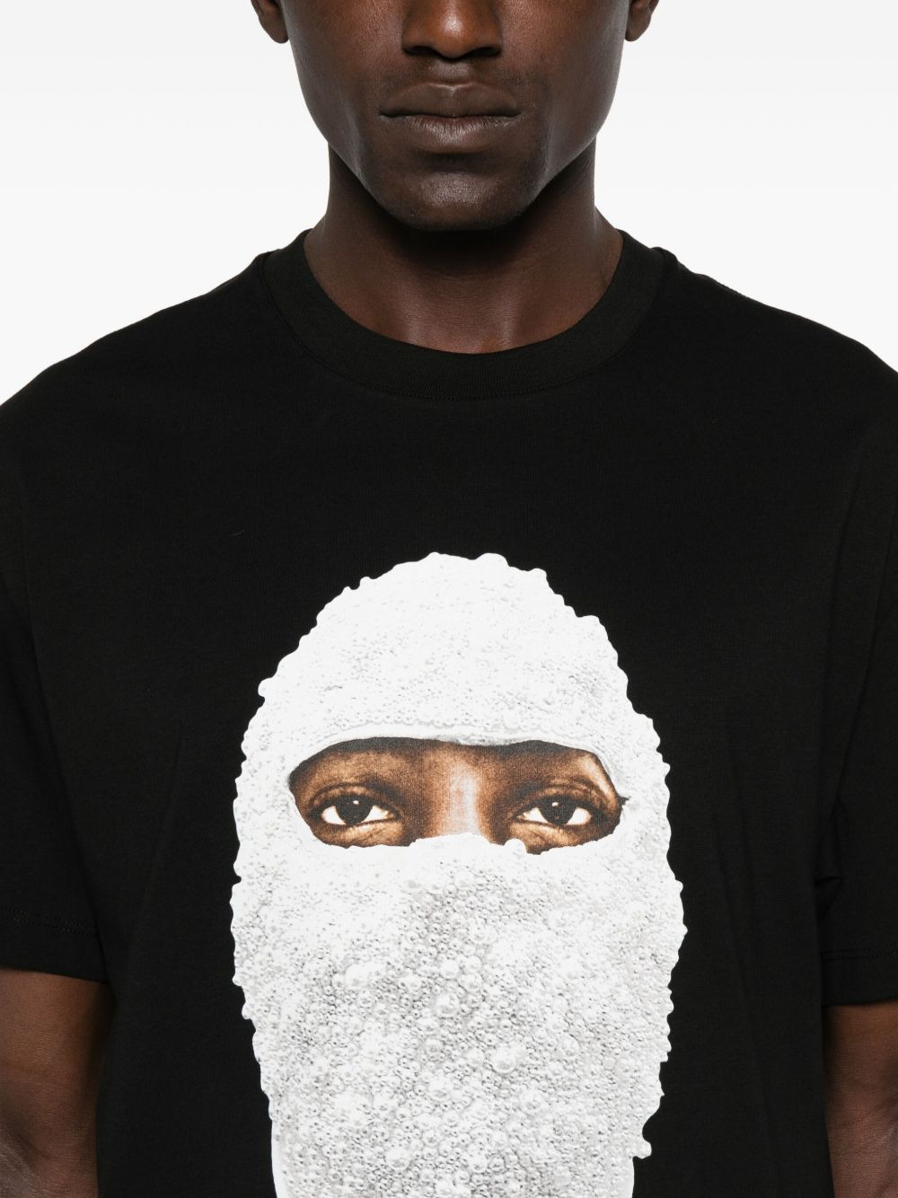 mask-print T-shirt - 4