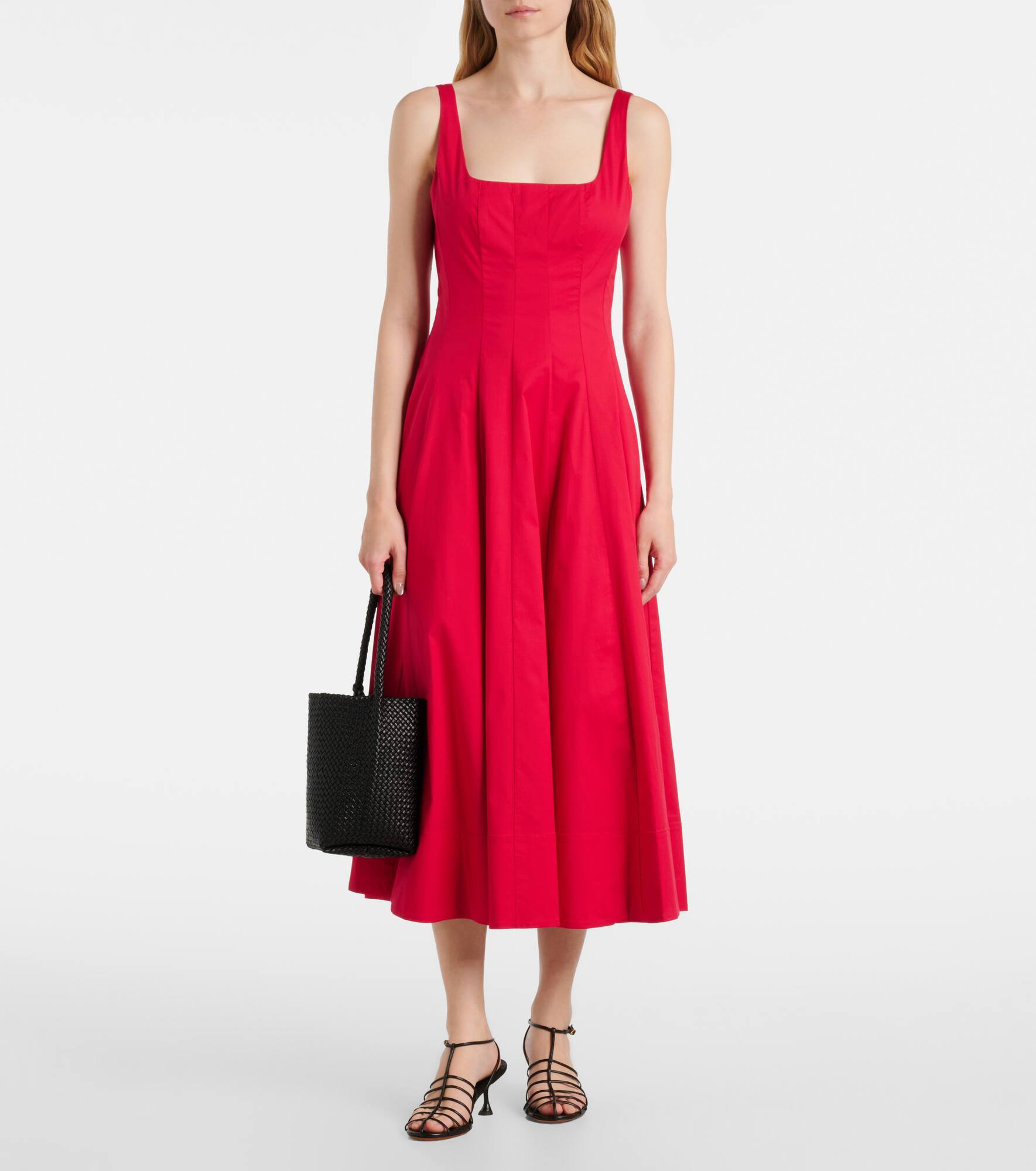 Wells cotton poplin midi dress - 2