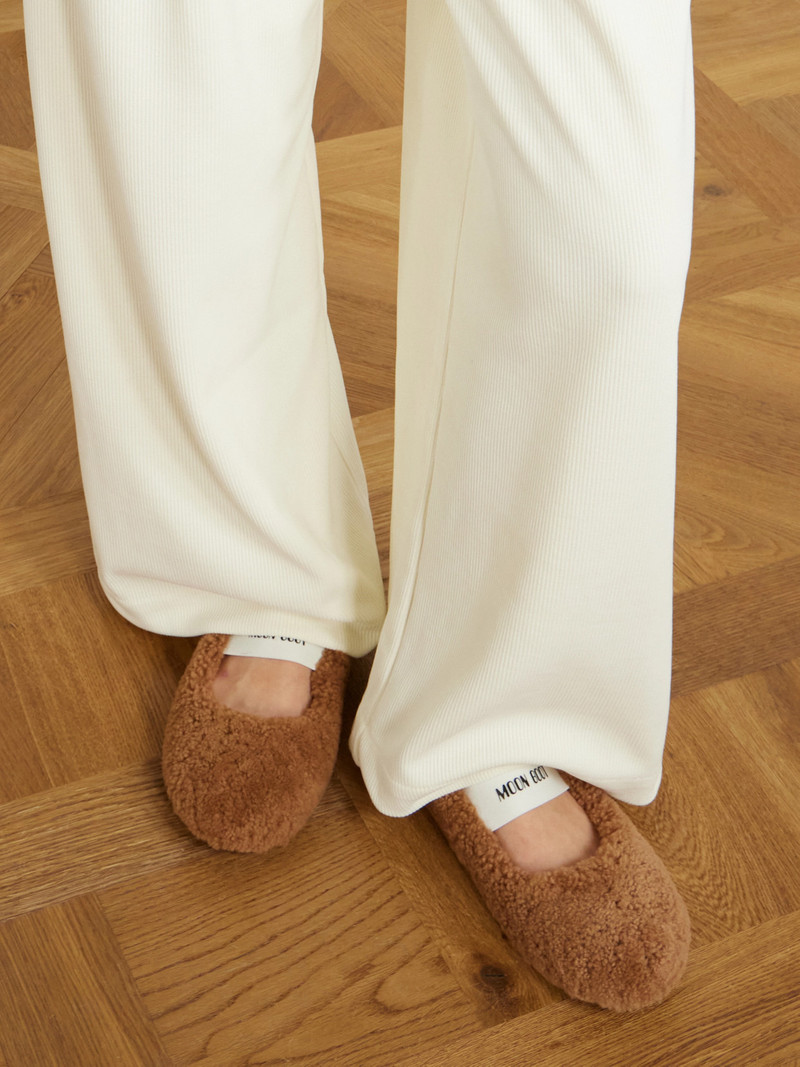MOON BOOT Shearling Ballet Flats outlook