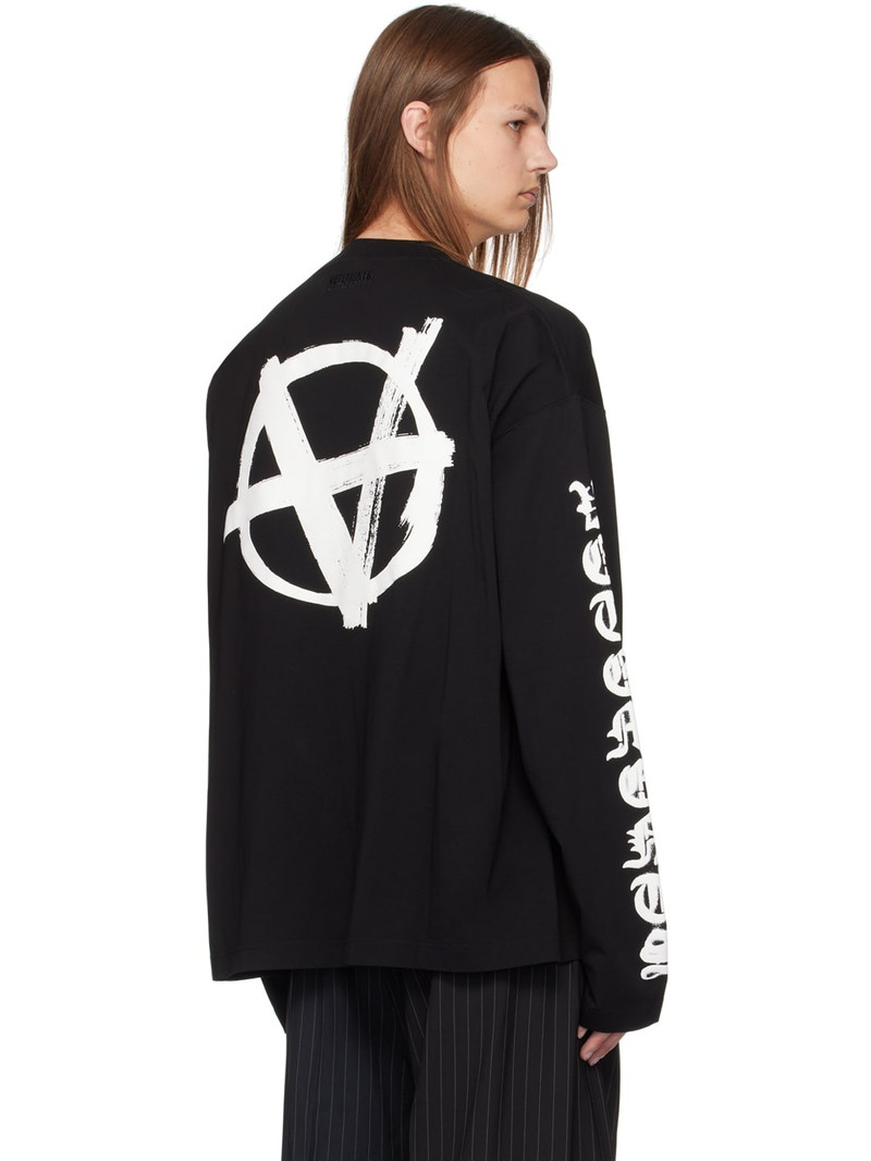 Black Anarchy Long Sleeve T-Shirt 3