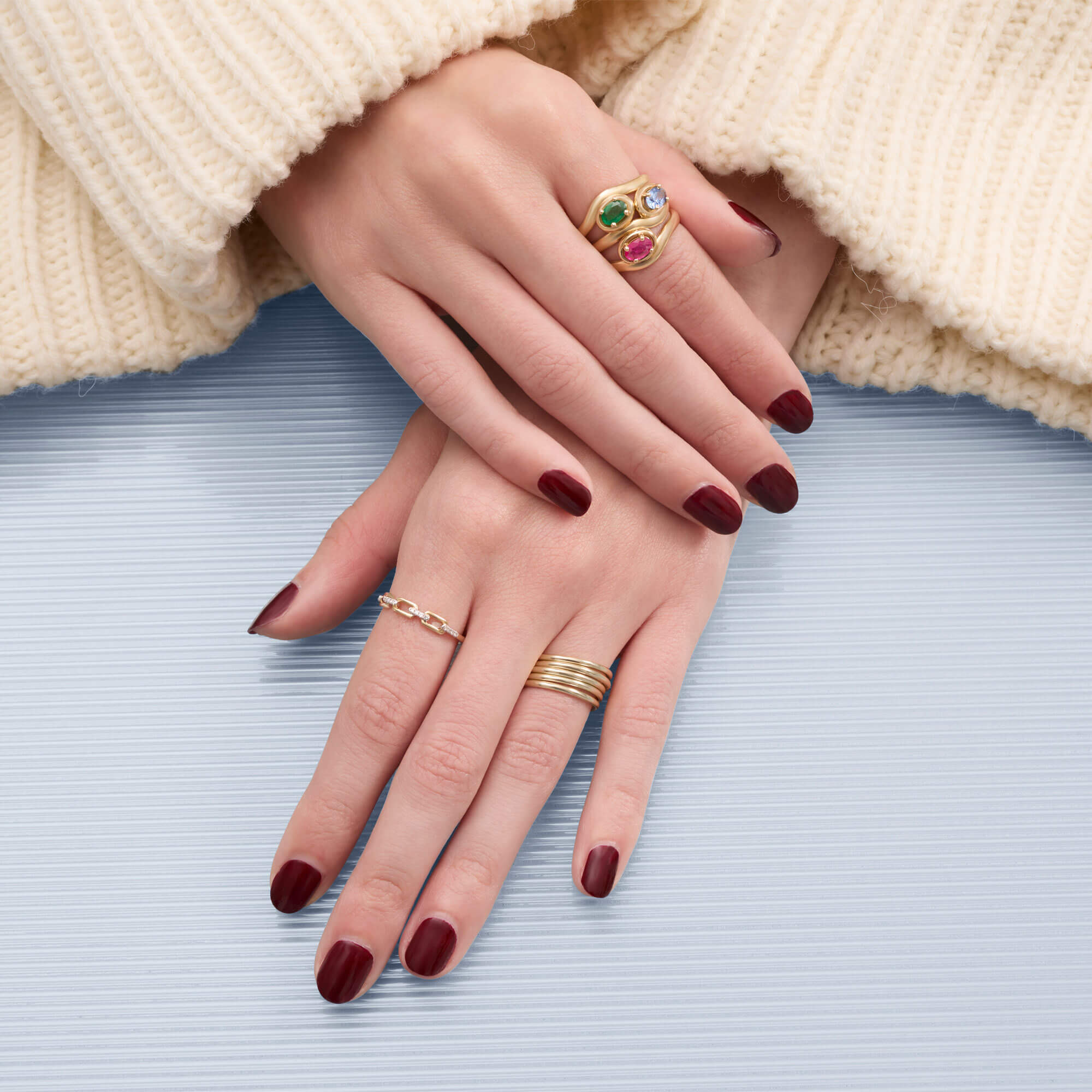 Emerald Bonbon Merge Ring - 3
