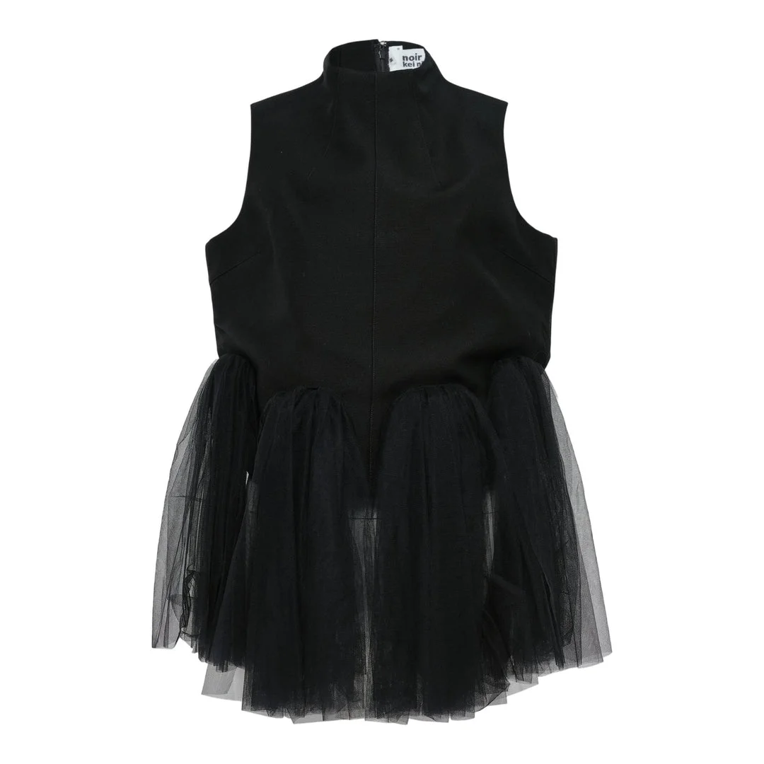 Wool Doeskin X Nylon Tulle Top - 1