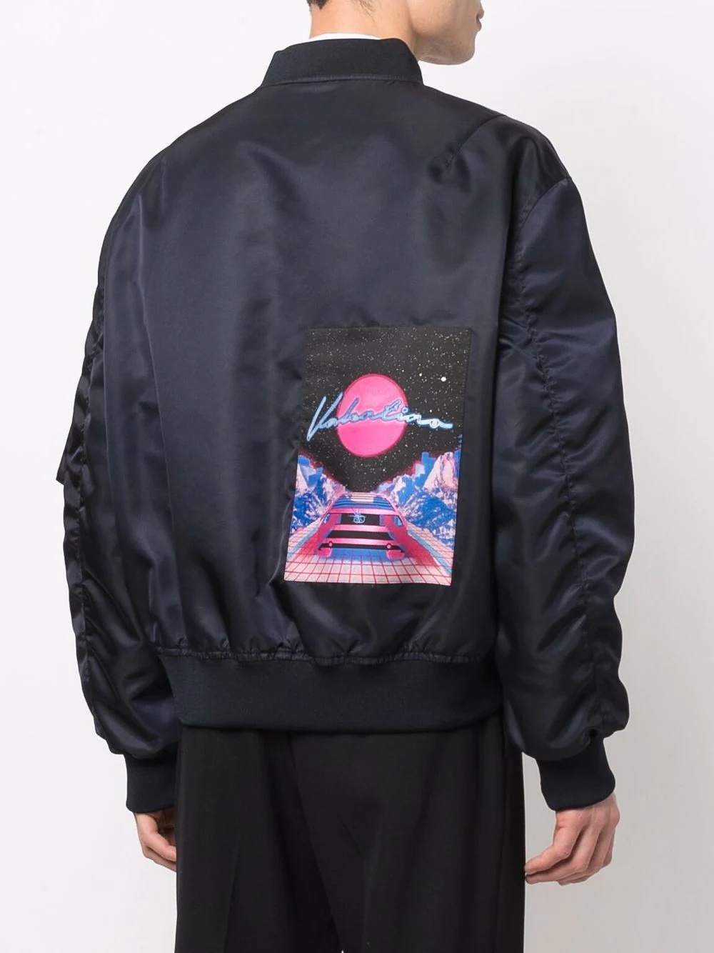 Water Sky zip-up bomber jacket - 4