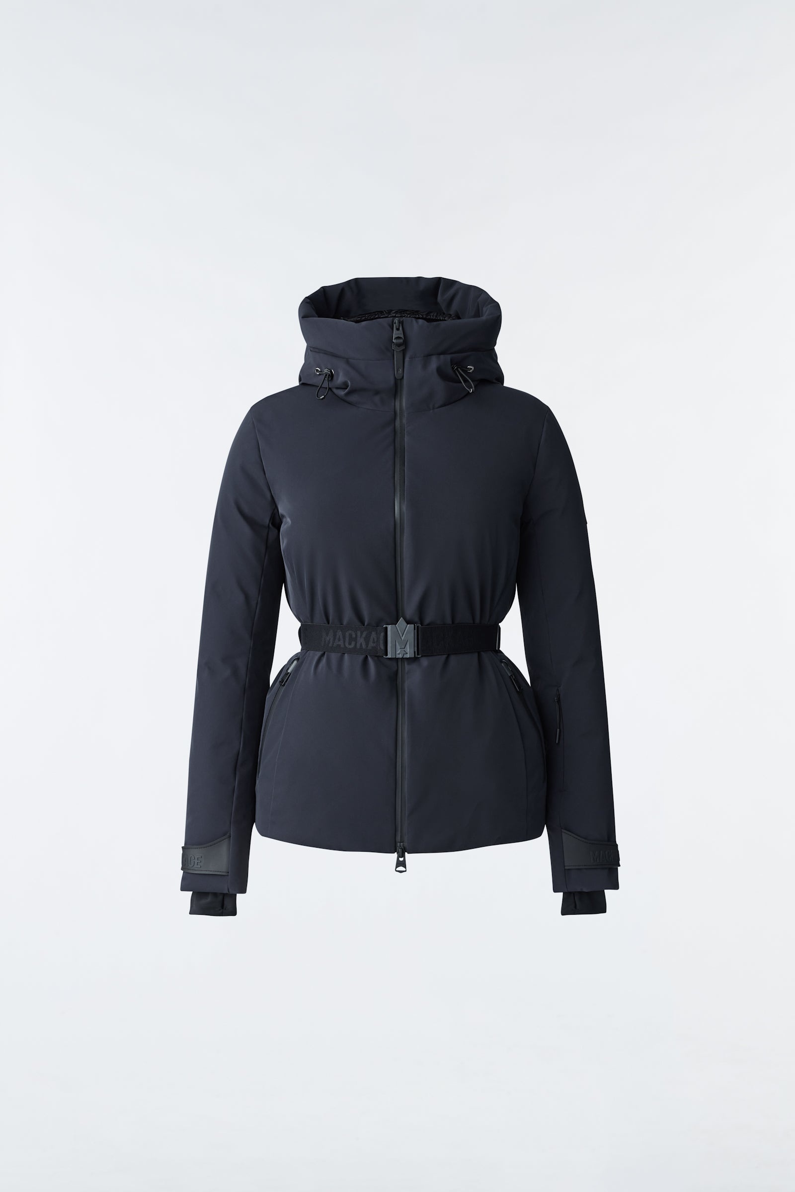 KRYSTAL Agile-360 belted down ski jacket with hood