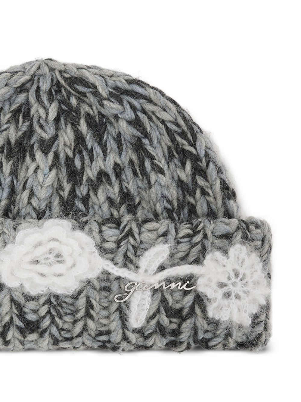 crochet-flower beanie - 2