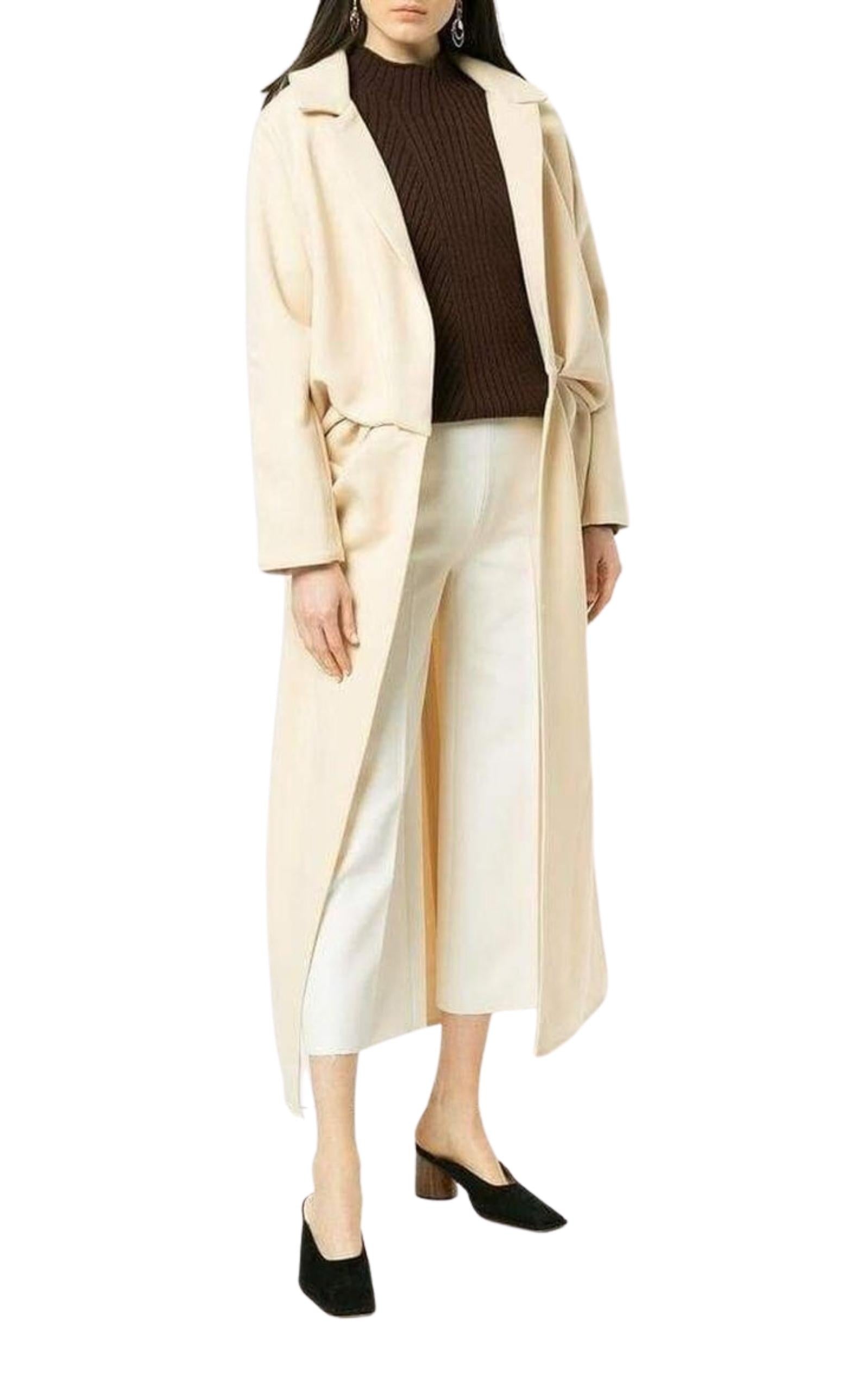 Wrap Front Long Coat - 3
