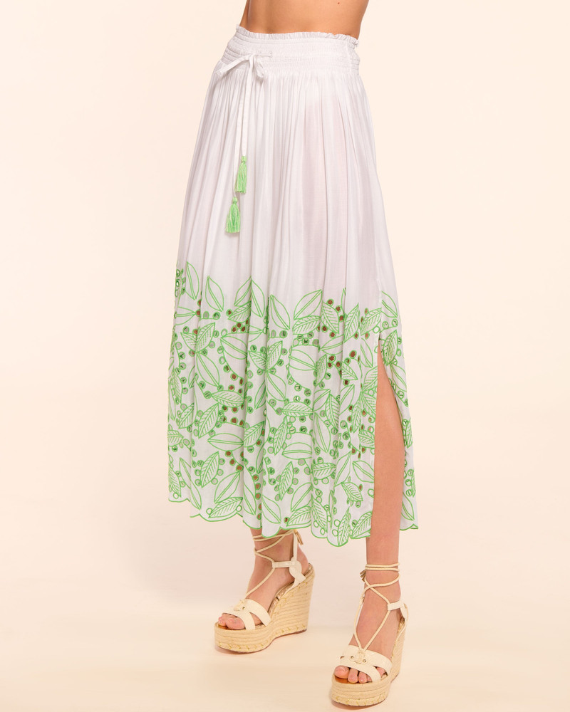Jenning Coverup Eyelet Maxi Skirt 1