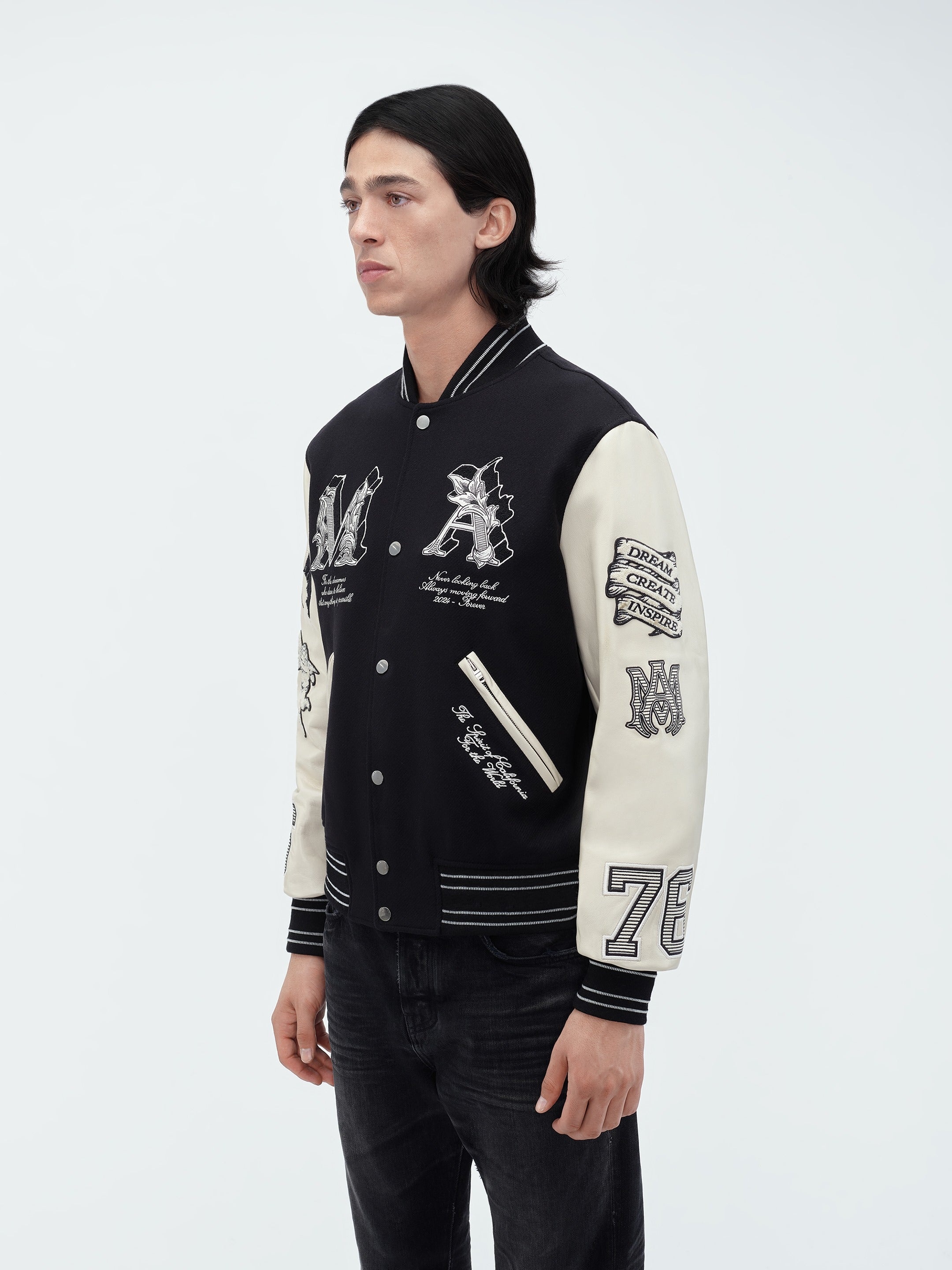 【AMIRI】MA GUN エンブロイダリー フーディー MA LOGO SHOTGUN ZIP HOODIE - Faded Black | AMIRI