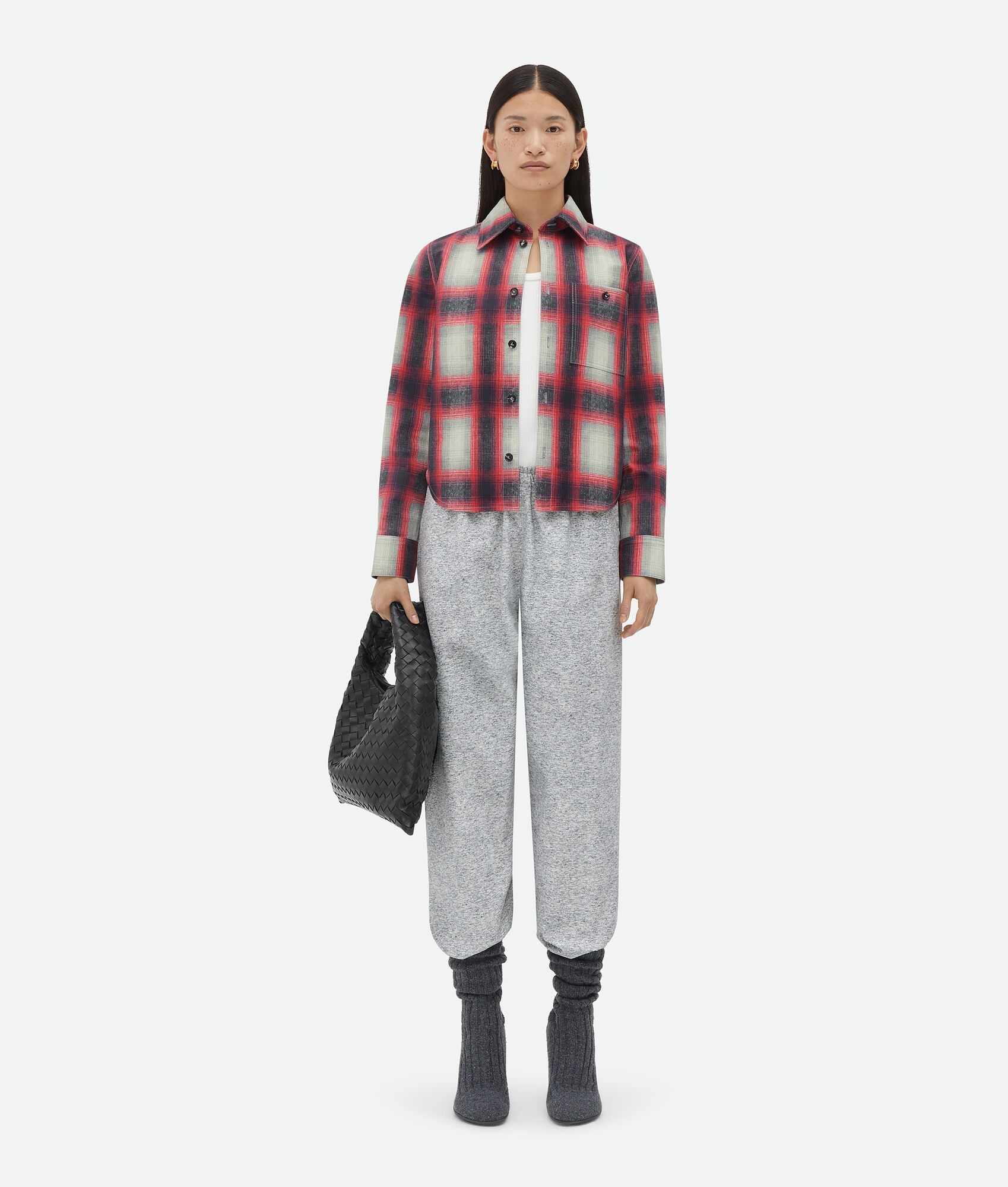 Printed Leather Jersey Jogger Trousers - 5