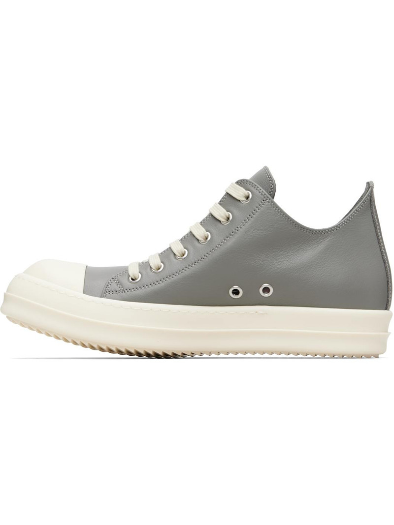 Rick Owens Gray Temple Low Sneakers outlook
