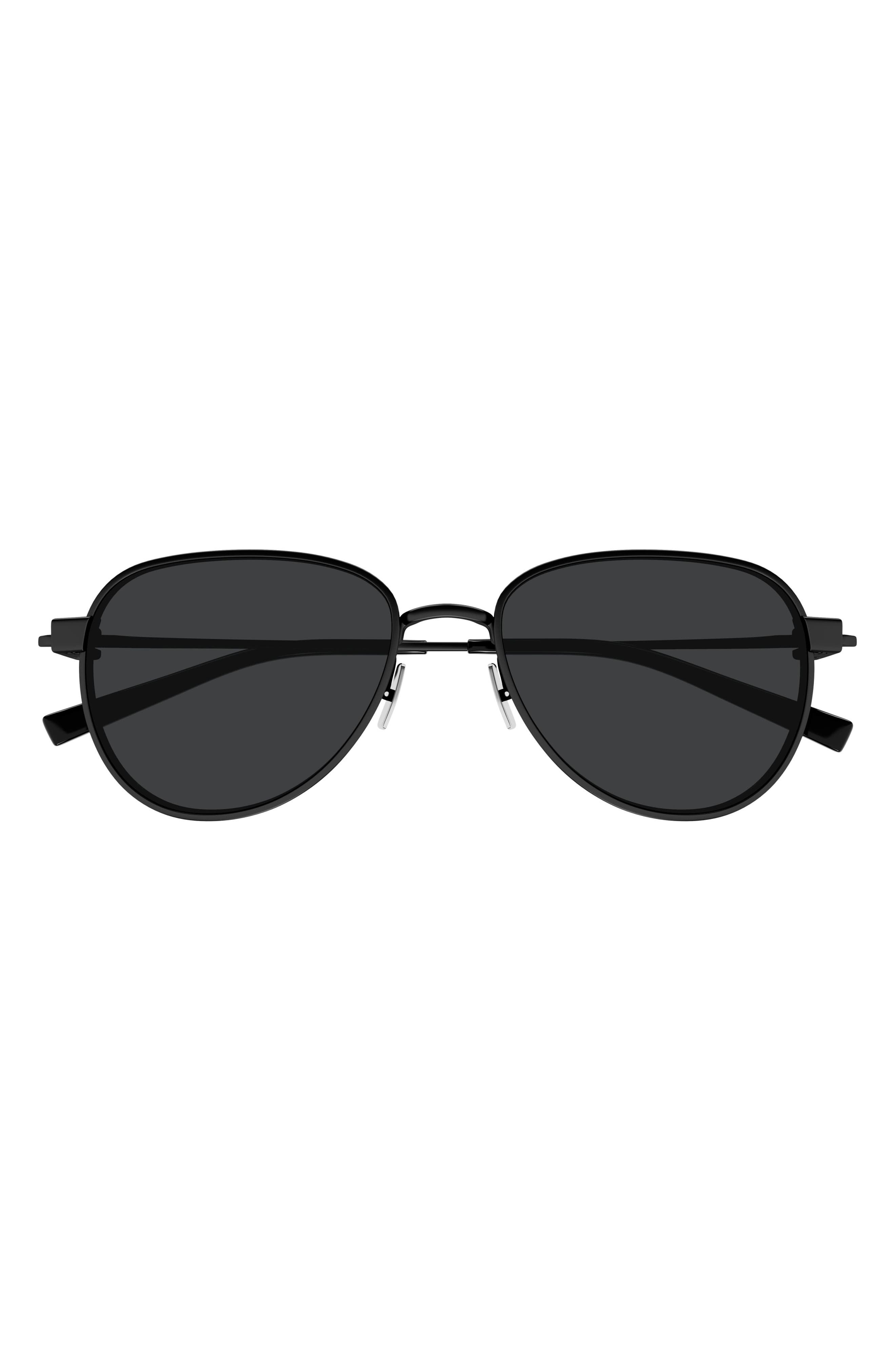 Saint Laurent 53mm Panthos Sunglasses in Black at Nordstrom - 1