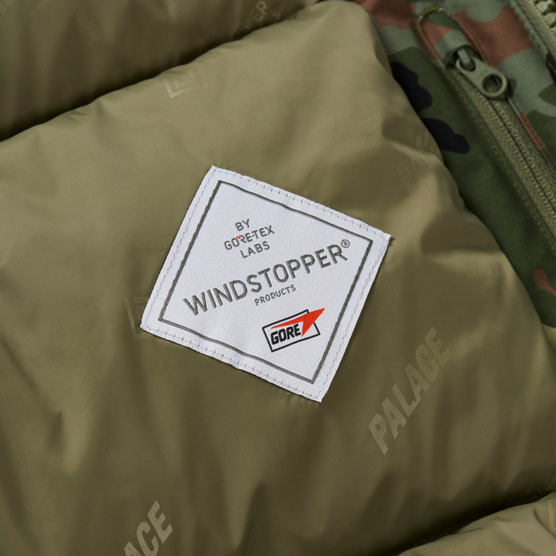GORE-TEX WINDSTOPPER DOWN PARKA FLECKTARN CAMO 6