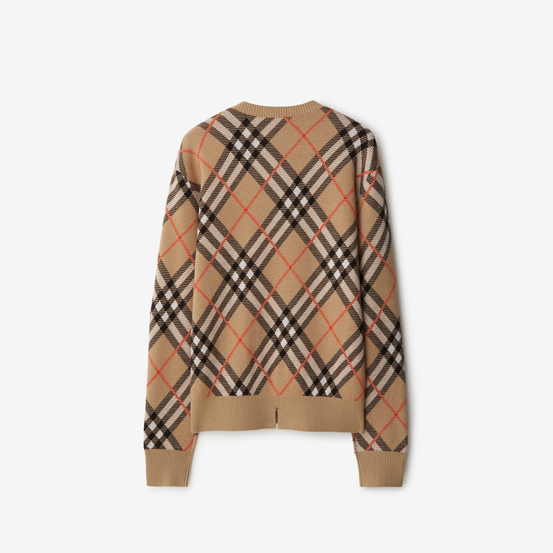 Check Wool Blend Sweater 5