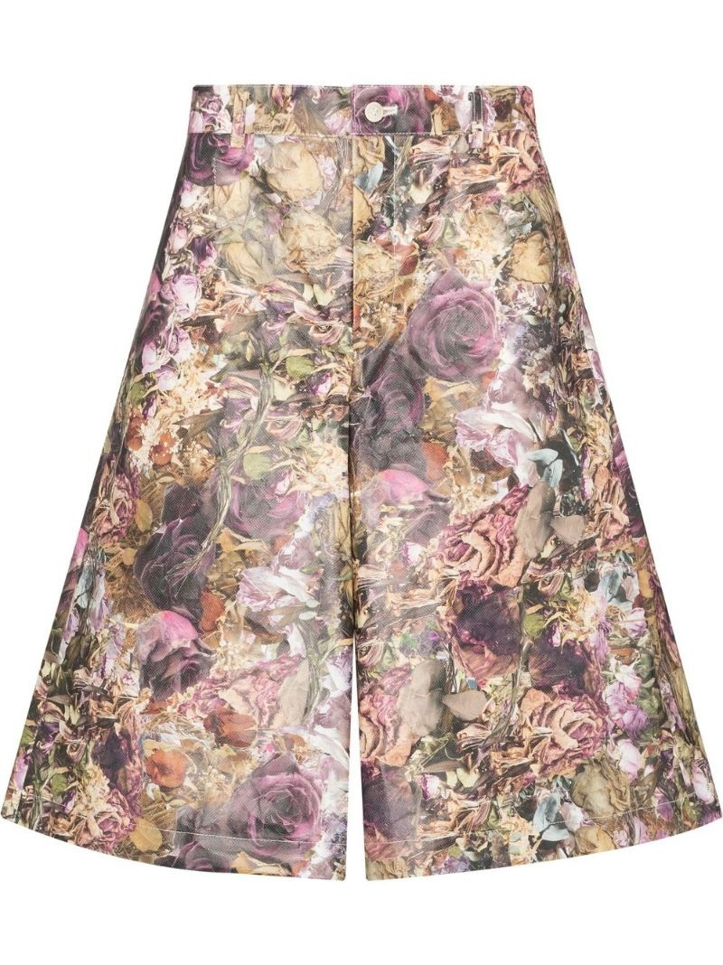 floral-print Bermuda shorts 1