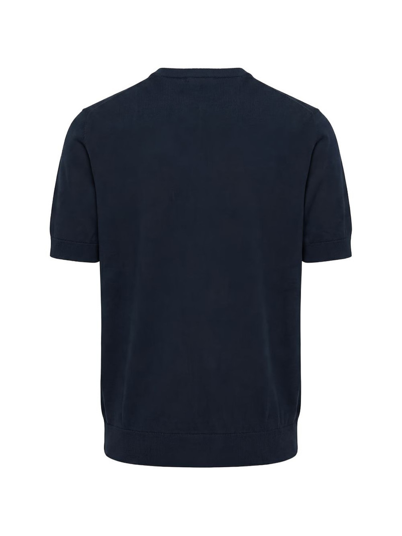 contrast-trim knitted T-shirt 3