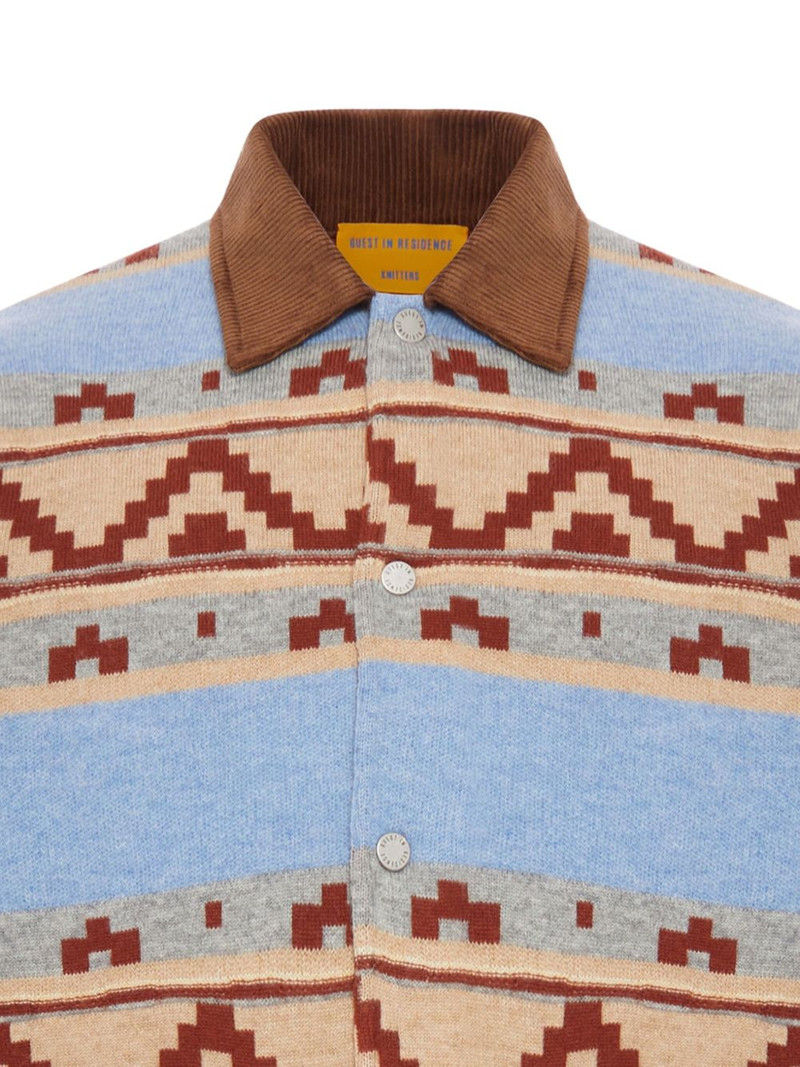 GUEST IN RESIDENCE geometric-pattern wool jacket outlook
