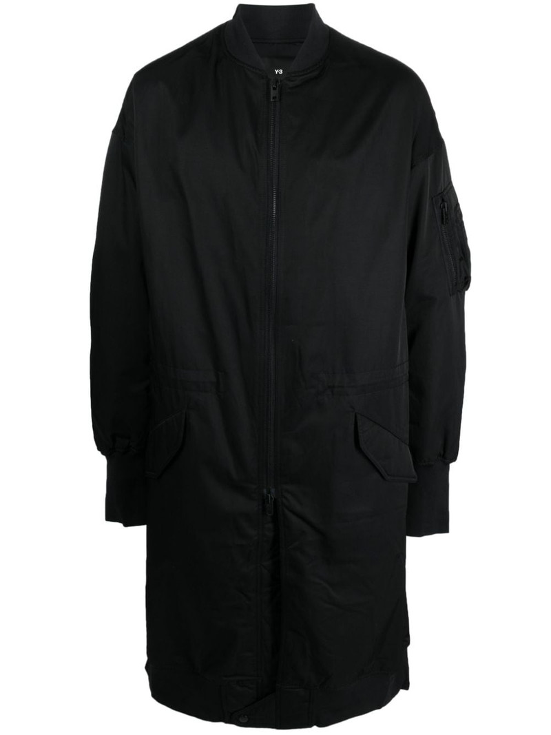 knee-length bomber coat 1