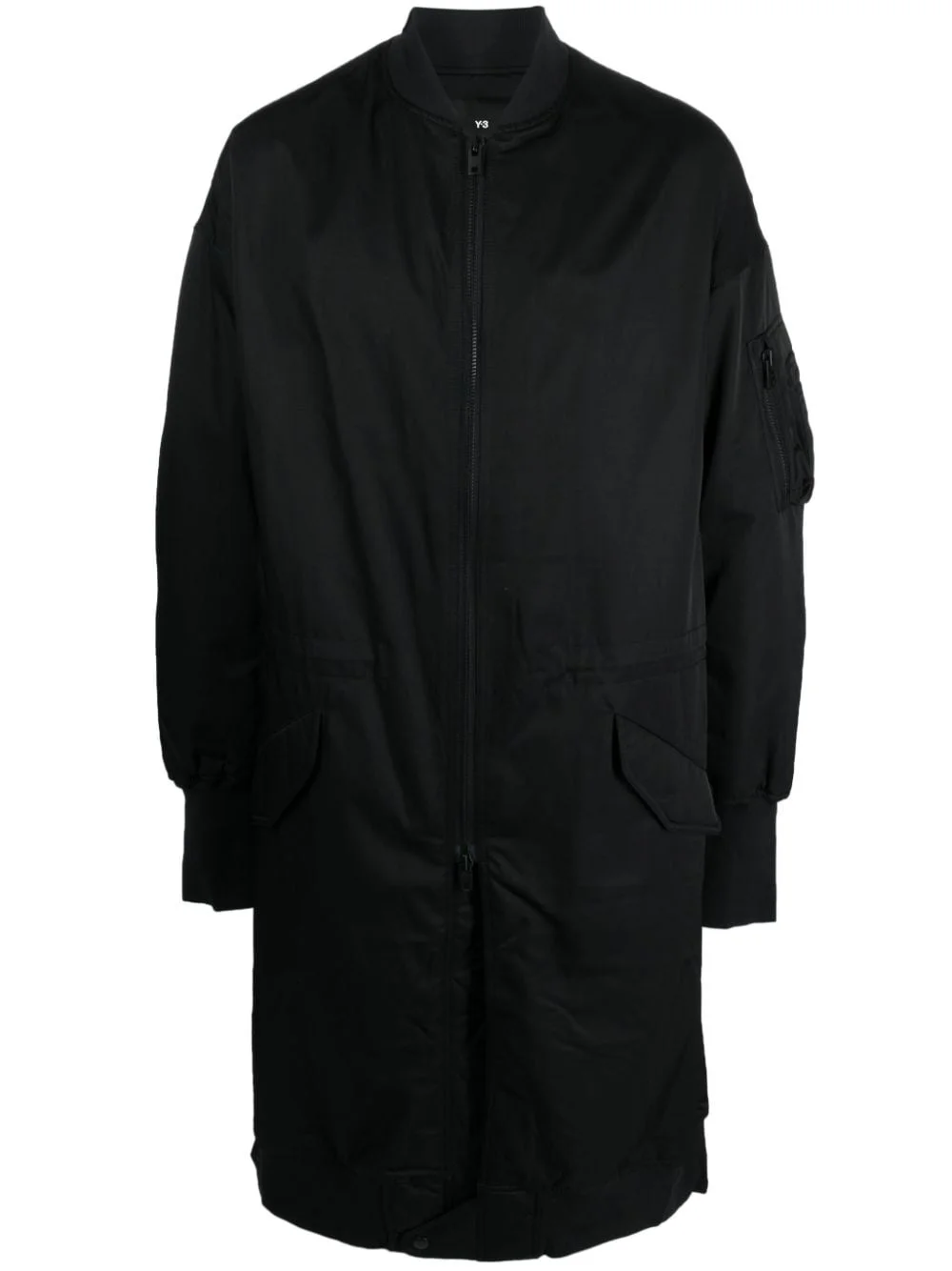 longline bomber coat - 1