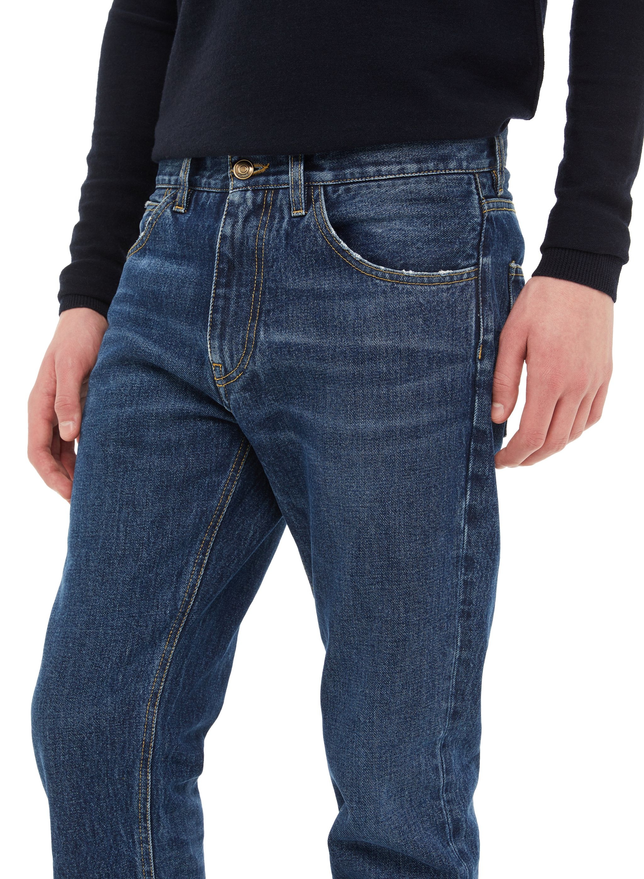 Deep Ocean Denim Pants - 7