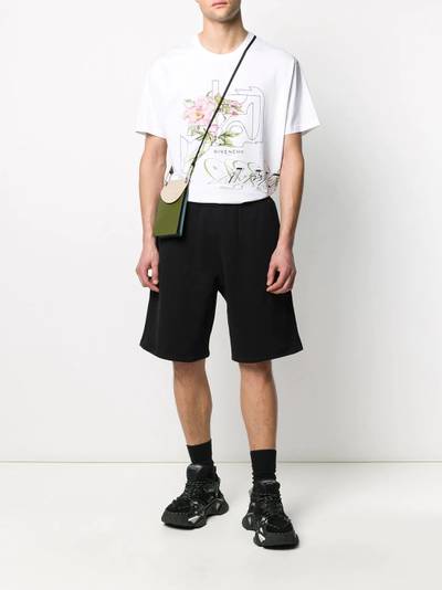 Givenchy split patch logo track shorts outlook